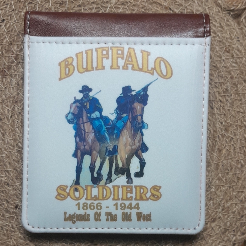 Rare Buffalo Soldiers Wallet with Brown Trim